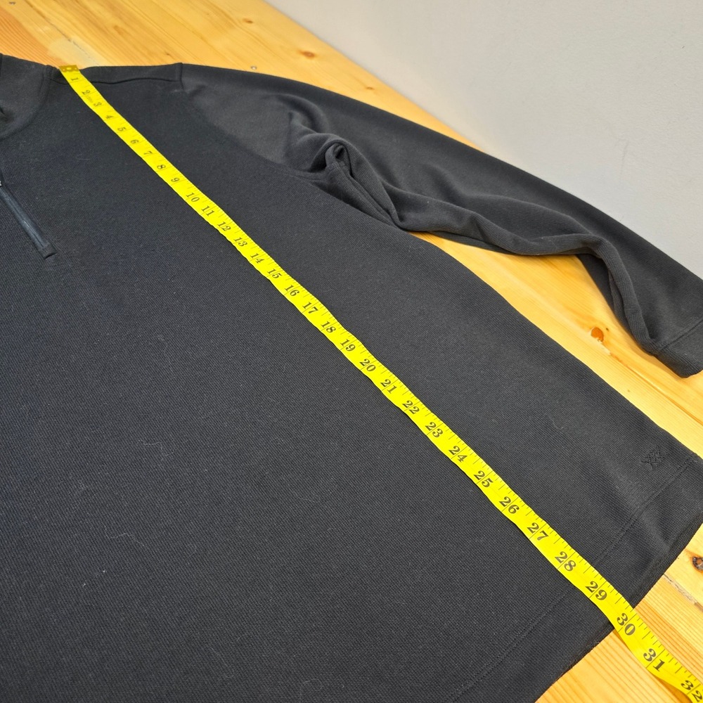 Rhone Commuter 1/4 Zip Pullover Mens XXL Black Performance Knit Minimalist - Picture 10 of 11